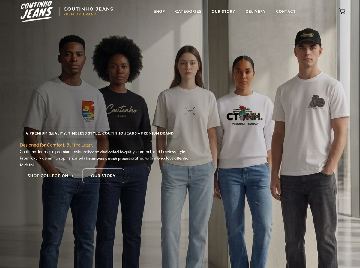 Coutinho Jeans Premium Fashion Website