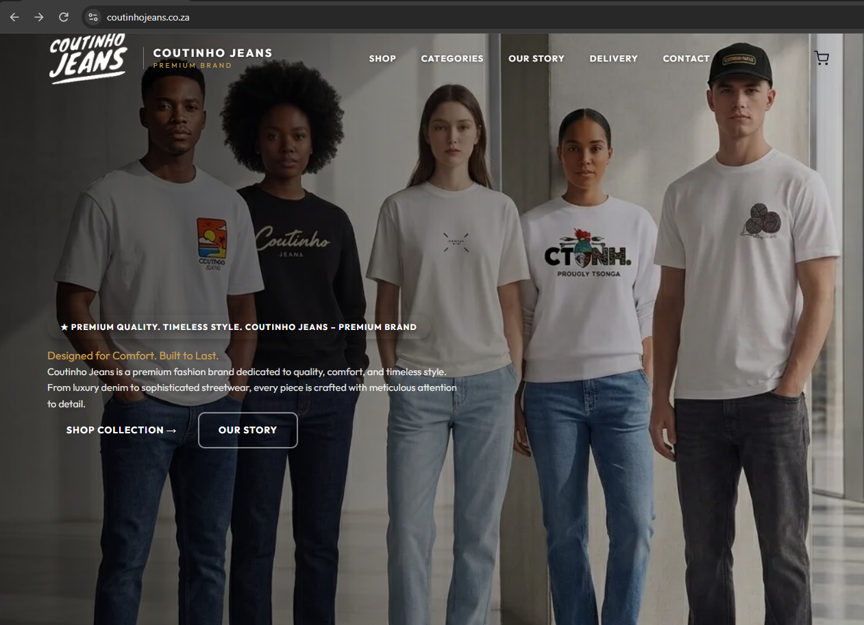 Coutinho Jeans Premium Fashion Website